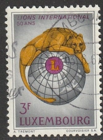 Luxemburg 1967 750 Lions, Gest, Ophalen of Verzenden, Luxemburg, Gestempeld