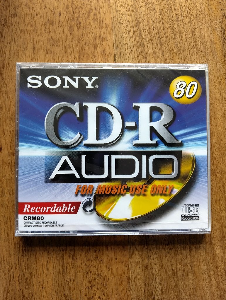 SONY CD-R 80 CRM80 * Geschikt Voor Audio CD Recorders * NEW, Ophalen of Verzenden, Nieuw, Cd, Sony