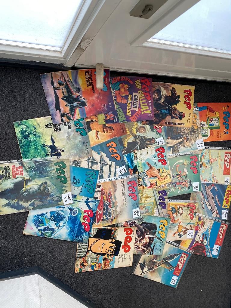 PEP strip weekblaadjes vanaf 1964 t/m 1973 56 stuks, Gelezen, Europa, Ophalen of Verzenden, Meerdere comics