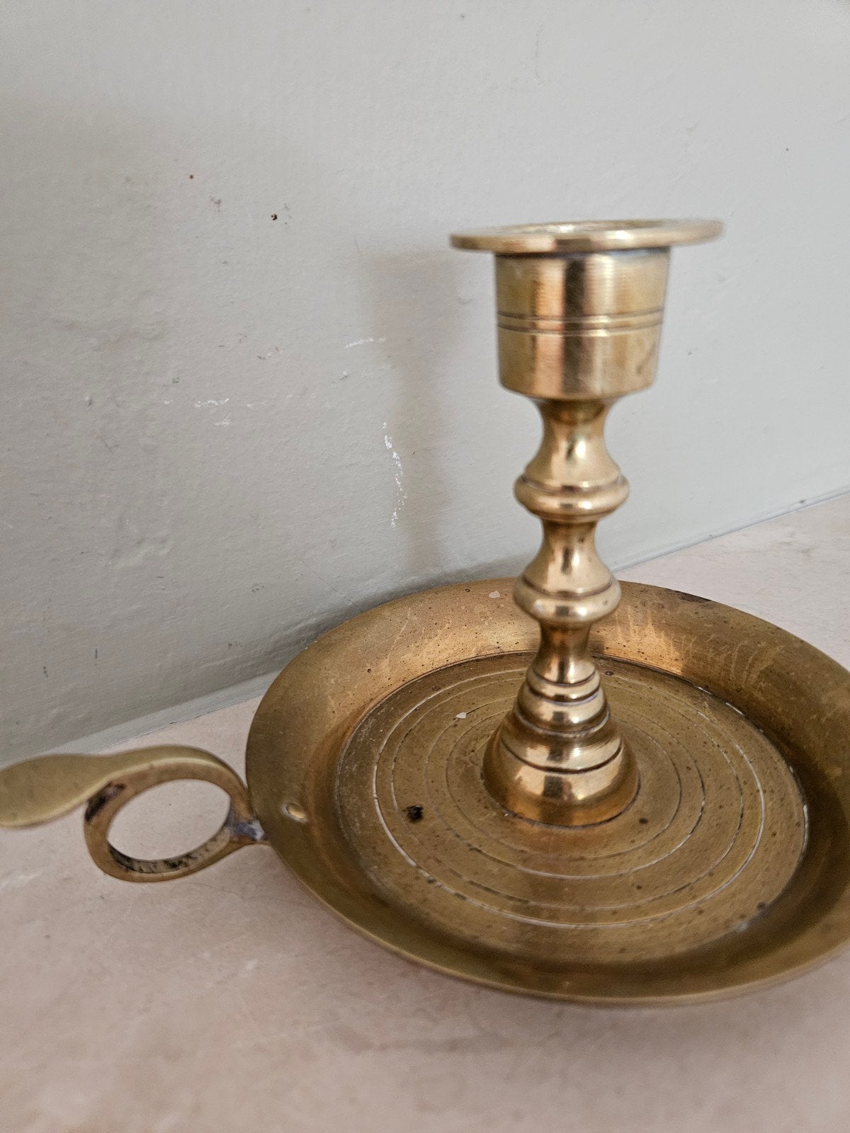 antieke zware koperen blaker, Ophalen of Verzenden, Koper of Brons