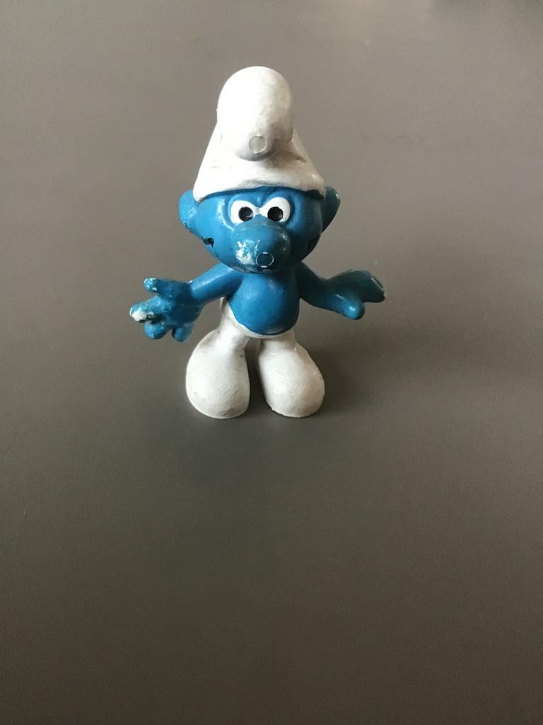 Normaal Smurf uit 1965, nr. 20002, W. Germany, zeldzaam., Verzamelen, Ophalen of Verzenden, Gebruikt, Poppetje, Figuurtje of Knuffel