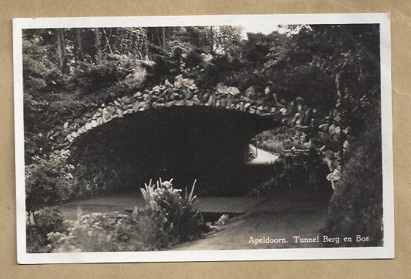Oude Ansichtkaart Apeldoorn Tunnel Berg en Bos, Ophalen of Verzenden, Voor 1920, Ongelopen, Gelderland