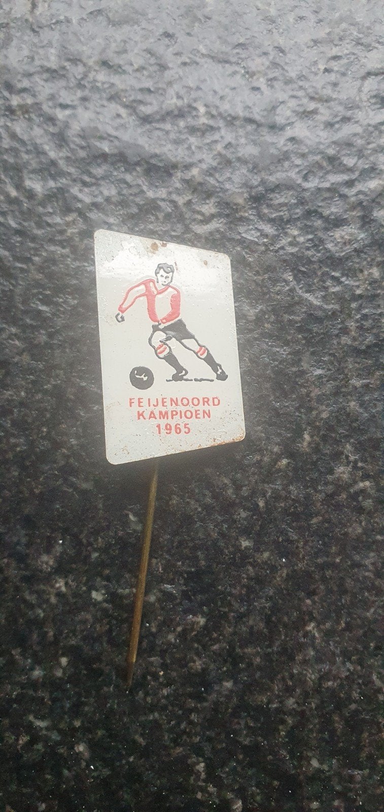 Vintage speldje pin Feyenoord kampioen 1965, Verzamelen, Ophalen of Verzenden, Gebruikt, Feyenoord
