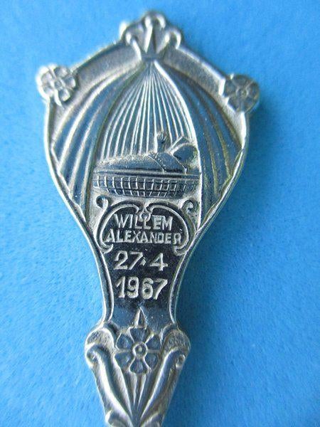 (A2696) Koningshuis 1967 Geboorte Willem Alexander, Ophalen of Verzenden, Gebruikt, Overige materialen, Bestek