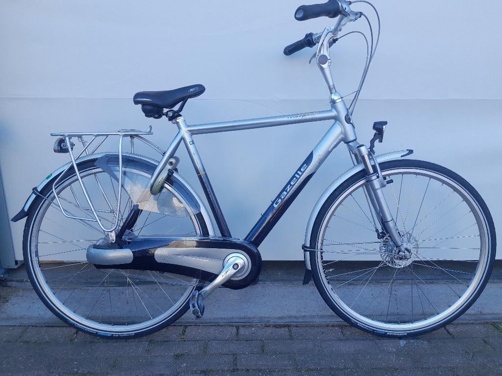 28 inch Gazelle Orange met 8 versnellingen., Fietsen en Brommers, Fietsen | Heren | Herenfietsen, Ophalen, Gebruikt, Versnellingen
