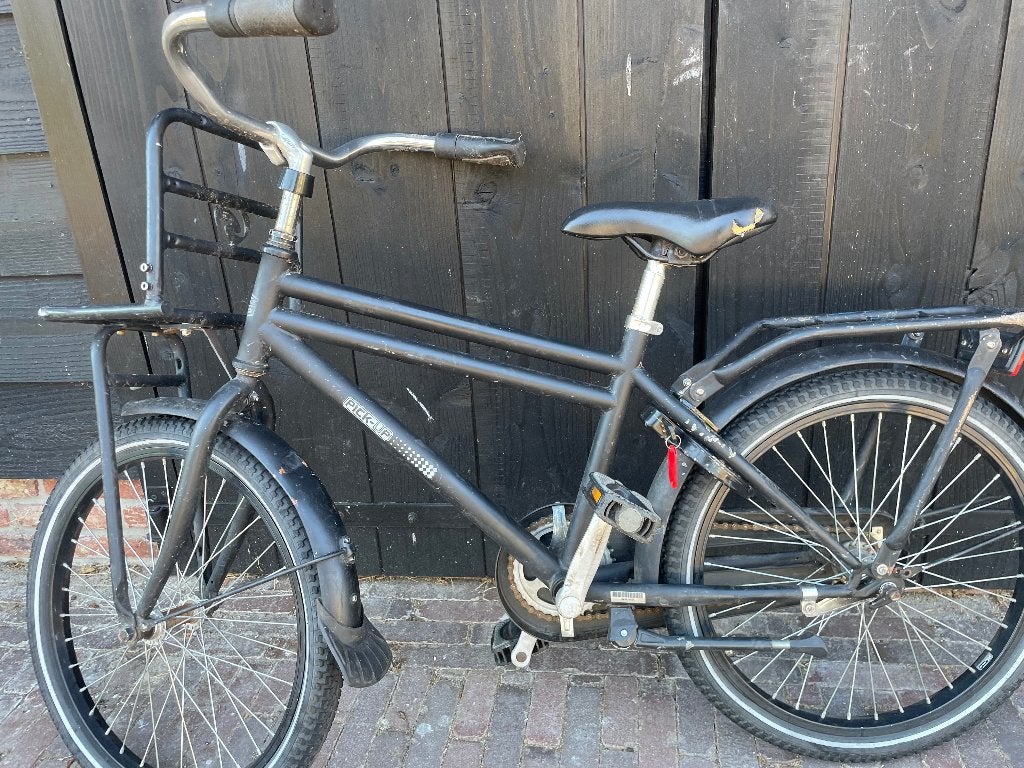 Jongensfiets cargo 20 inch, Fietsen en Brommers, Ophalen, Gebruikt, Terugtraprem, 20 inch