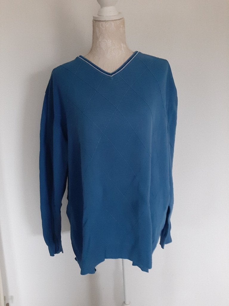 Herentrui Angelo Litrico maat 2XL, Ophalen, Gedragen, Blauw, Trui of Vest