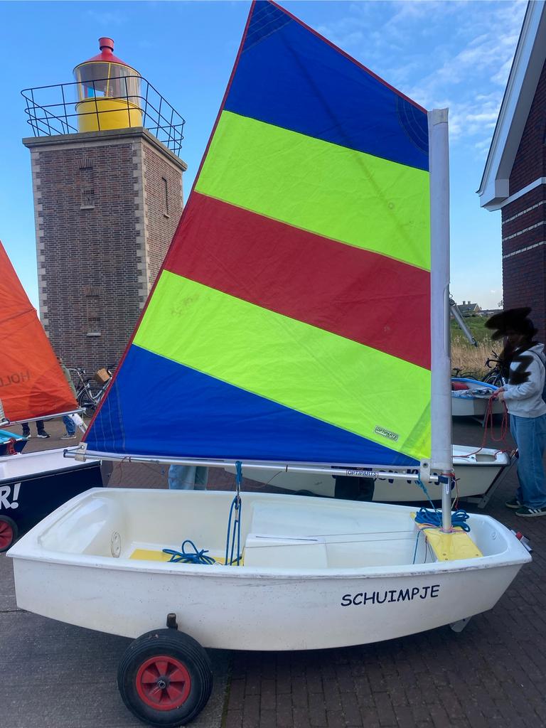 Twee complete Optimisten zeilbootjes in goede staat, Ophalen of Verzenden, Gebruikt