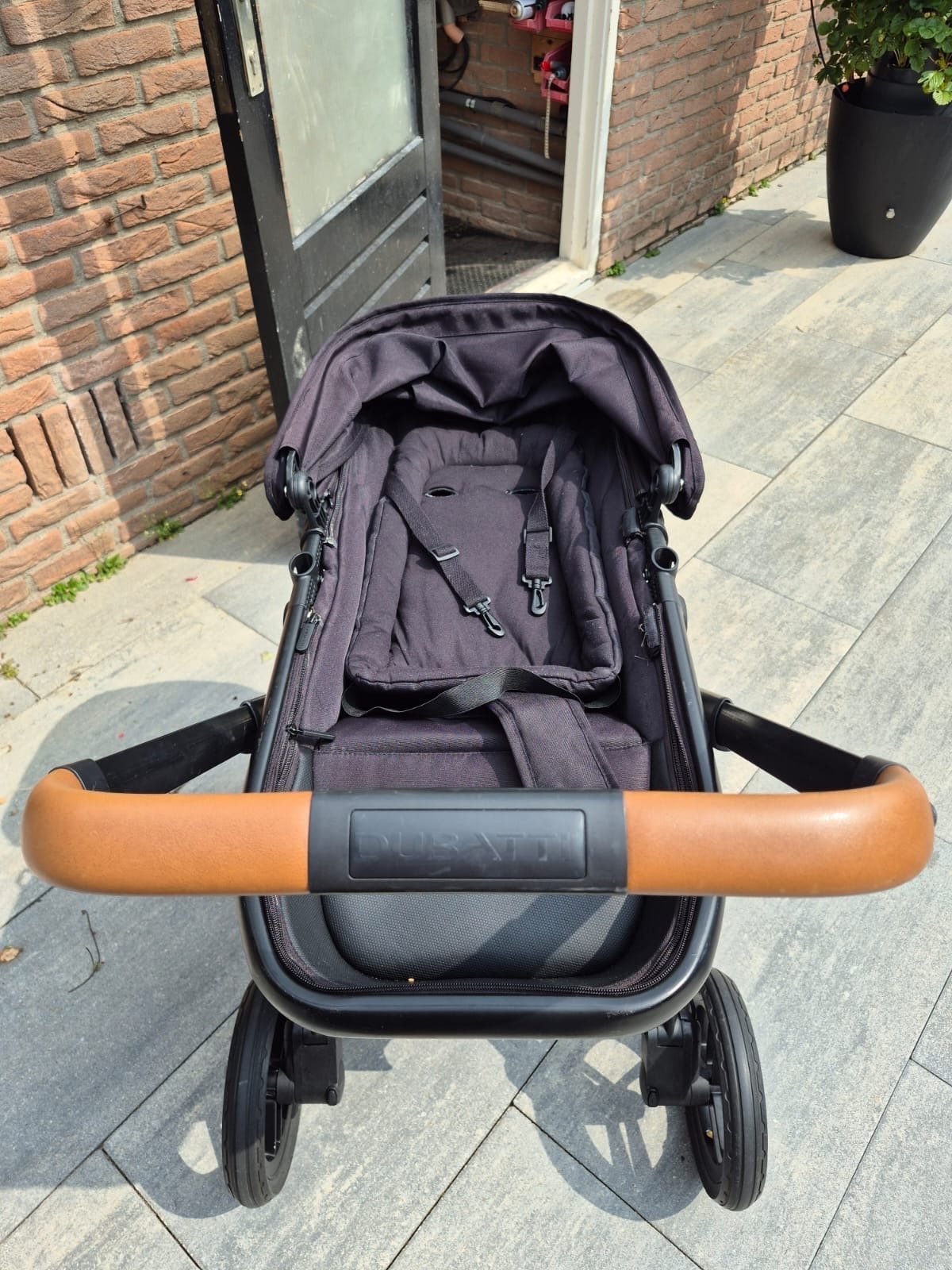 Dubatti kinderwagen 3-in-1 met ligbed en regenhoes, Gebruikt, Combiwagen, Met reiswieg, Ophalen
