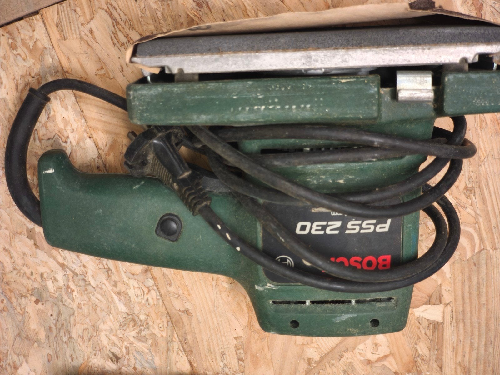 Bosch PSS 230 Vlakschuurmachine - Gebruikt, Ophalen of Verzenden, Gebruikt, Minder dan 600 watt, Vlakschuurmachine