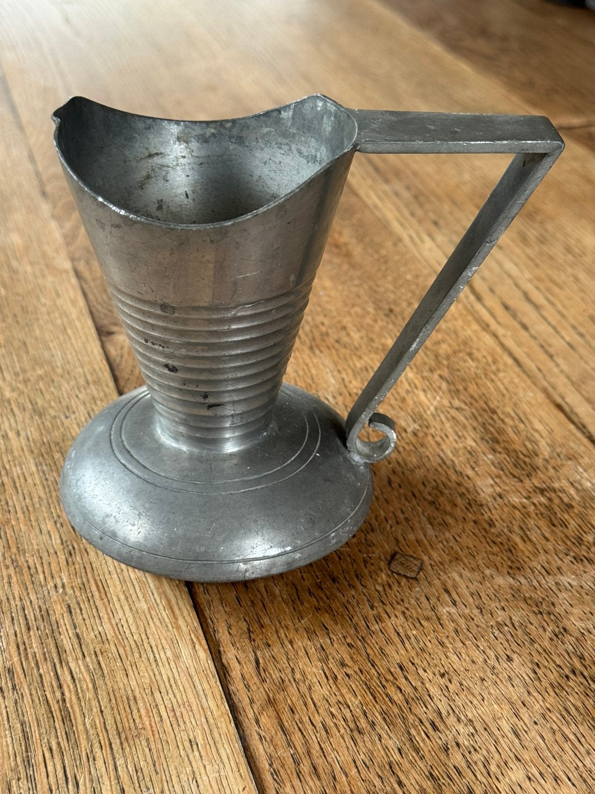 Vintage tinnen art deco schenkkan / vaas - T.T.F. Bangka Tin, Ophalen of Verzenden