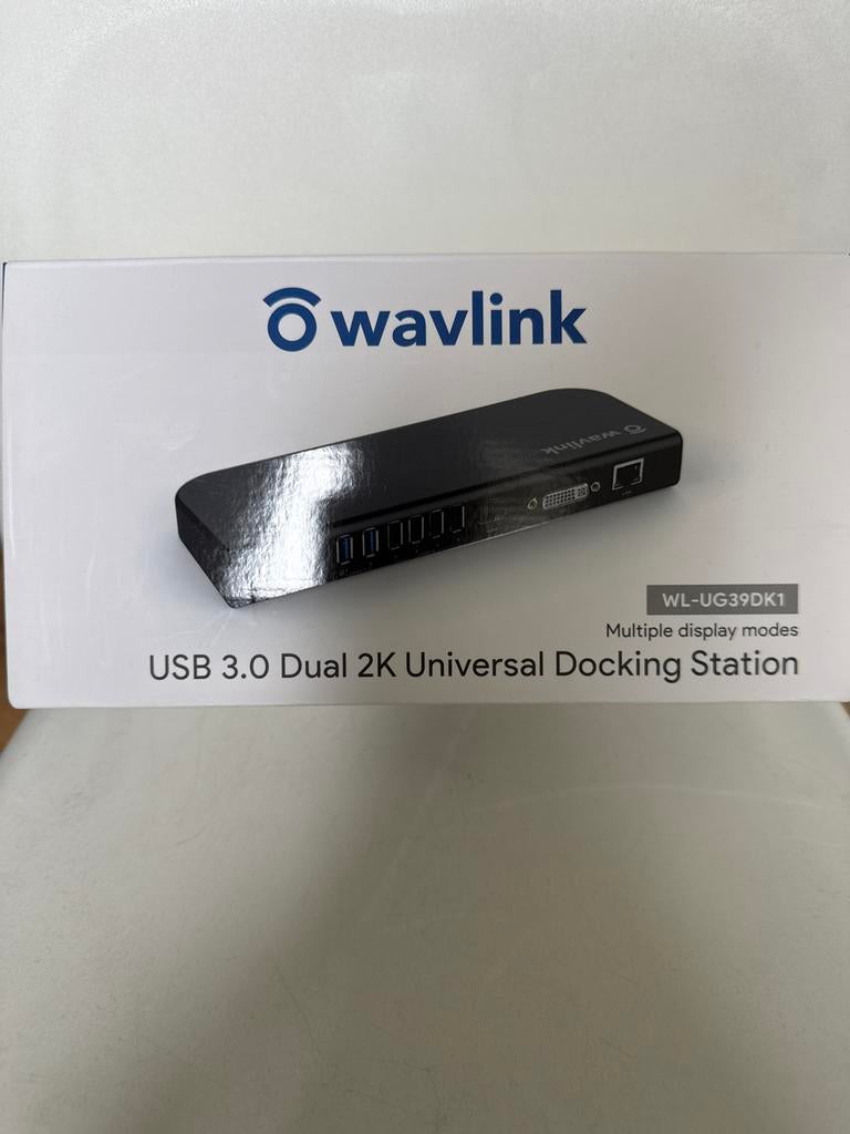 Wavlink WL-UG39DK1 Universal Docking Station, Ophalen of Verzenden, Zo goed als nieuw, Docking station, Laptop