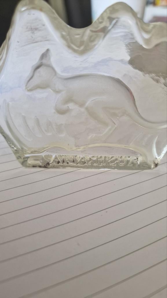 Press papier glas Australië kangaroe gaaf., Ophalen of Verzenden