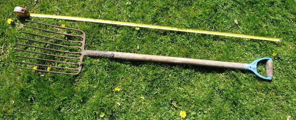 Oude hooivork / mestvork 1,40 m, Tuin en Terras, Ophalen of Verzenden, Gebruikt, Vork, Nvt
