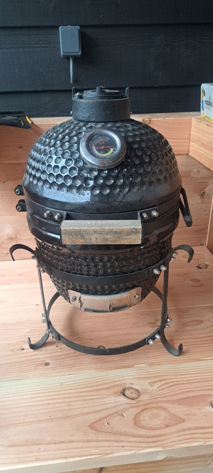 Kamado Patton 13" barbecue, Ophalen, Gebruikt, Patton