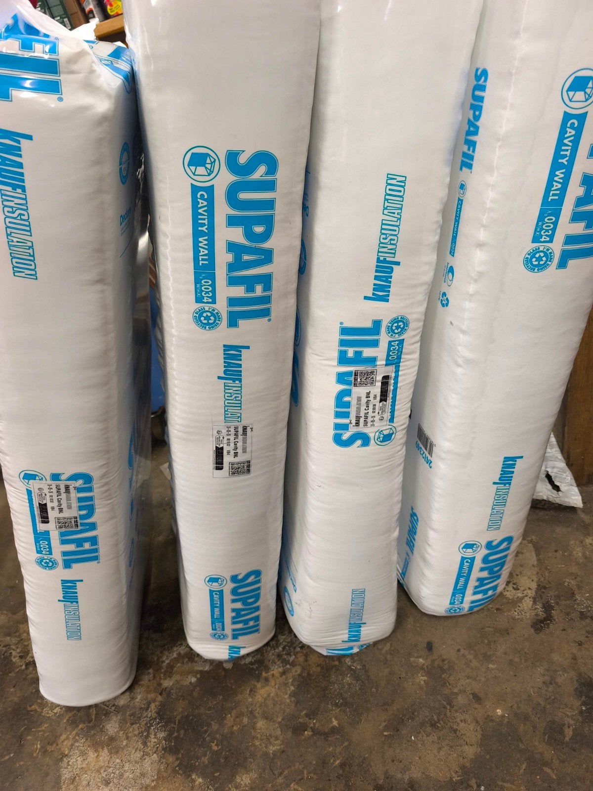 Knauf Supafil Glaswol Isolatie 0,034W - Jeukvrij!, Ophalen, 12 cm of meer, Nieuw, 15 m² of meer