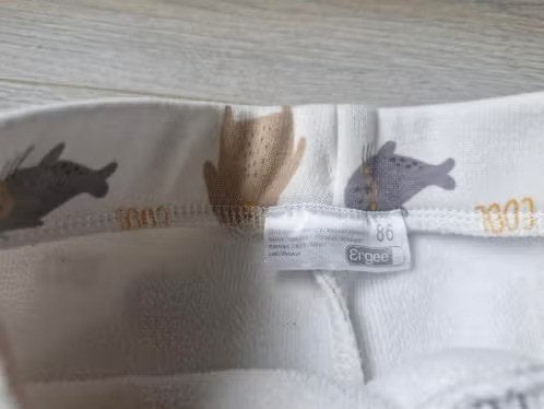 Witte broek met zeehond en beer Maat 86 hh, Kinderen en Baby's, Broekje, Jongetje of Meisje, Onbekend, Ophalen of Verzenden