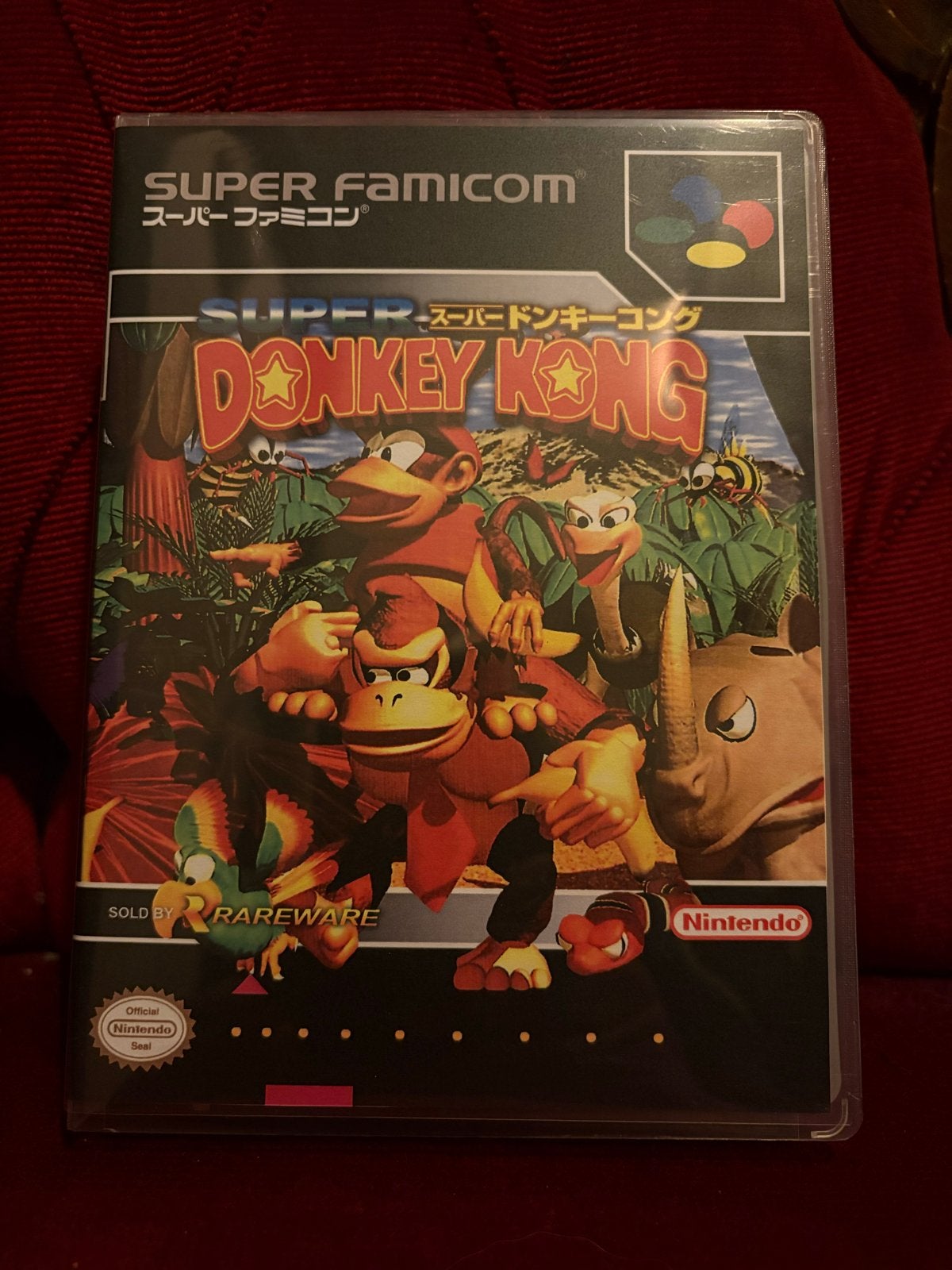 Super Donkey Kong (Super Famicom) in gamecase, Spelcomputers en Games, Gebruikt, 1 speler, Ophalen of Verzenden, Vanaf 3 jaar