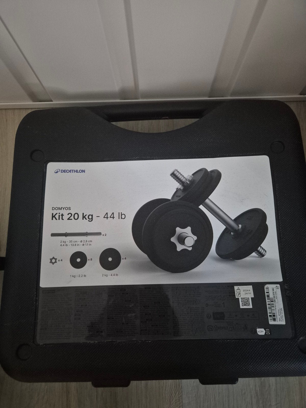 Dumbbellset 20 kg Decathlon Domyos, Ophalen