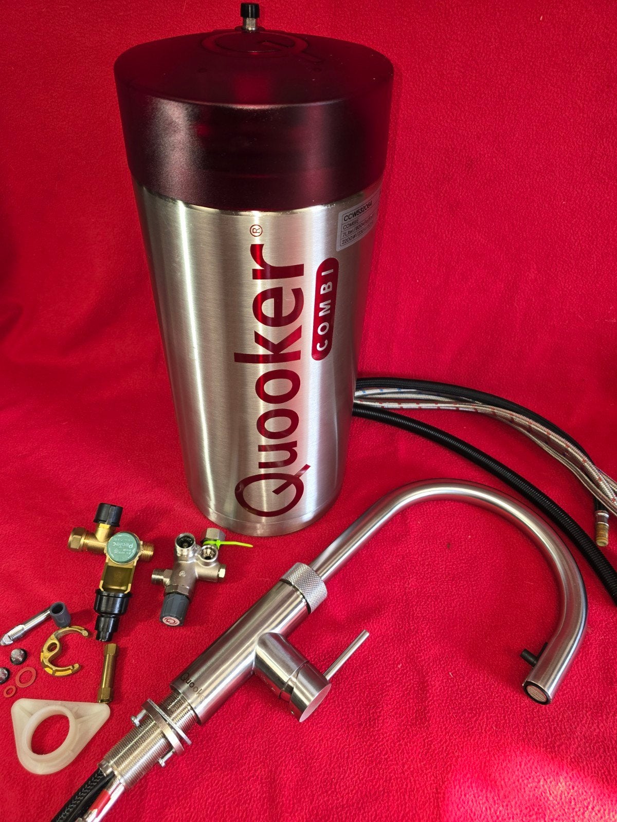 Combi Quooker 2.2 met een FLEX RVS 3in1 kraan, Ophalen, Gebruikt, Minder dan 50 cm, Minder dan 100 cm
