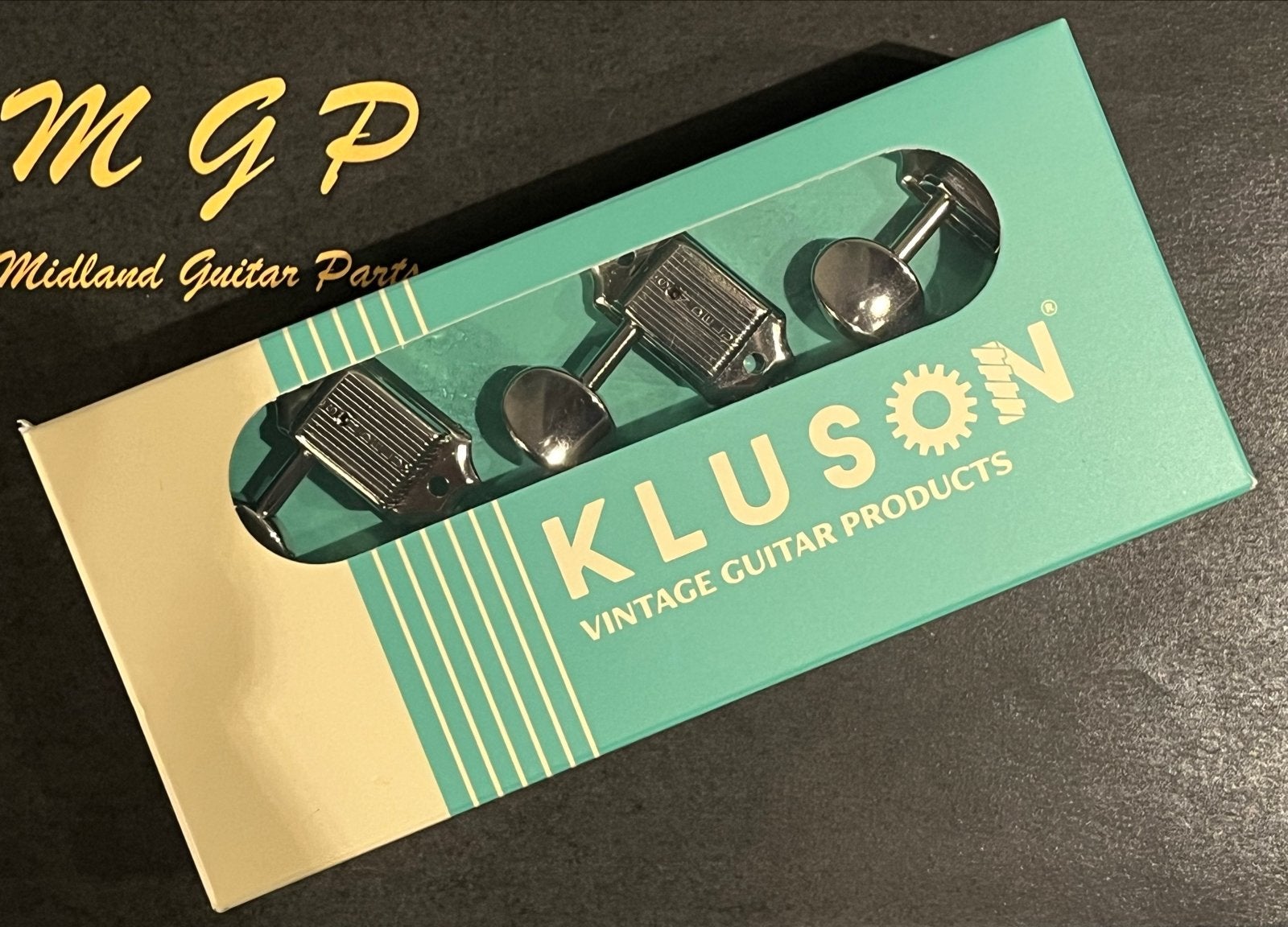 Kluson vintage stijl tuners, vernikkeld, 3L/3R, M3JGN, Ophalen of Verzenden, Nieuw, Elektrische gitaar