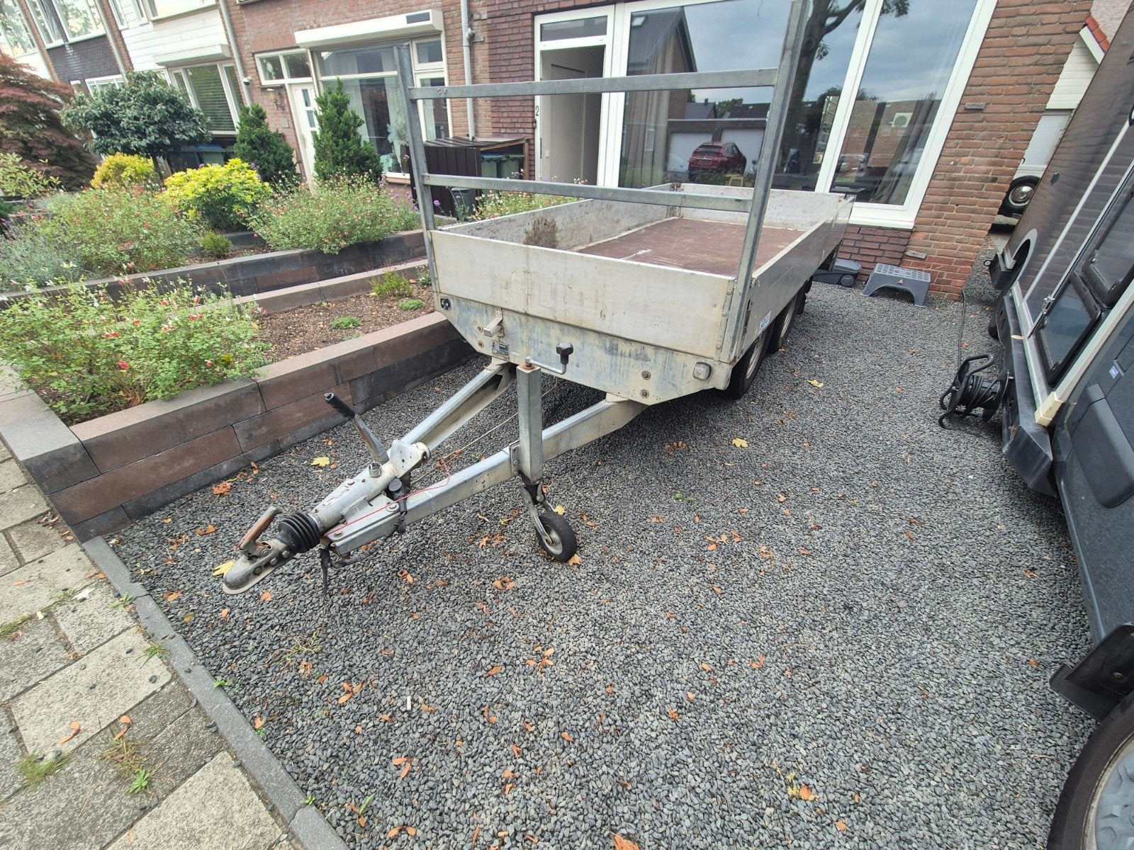 Saris P2000 Plateauwagen aanhangwagen 305x160 2000kg, Ophalen, Gebruikt