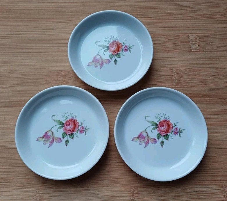 3 Porseleinen petit four schaaltjes La Porcelaine de Baudour, Antiek en Kunst, Ophalen of Verzenden