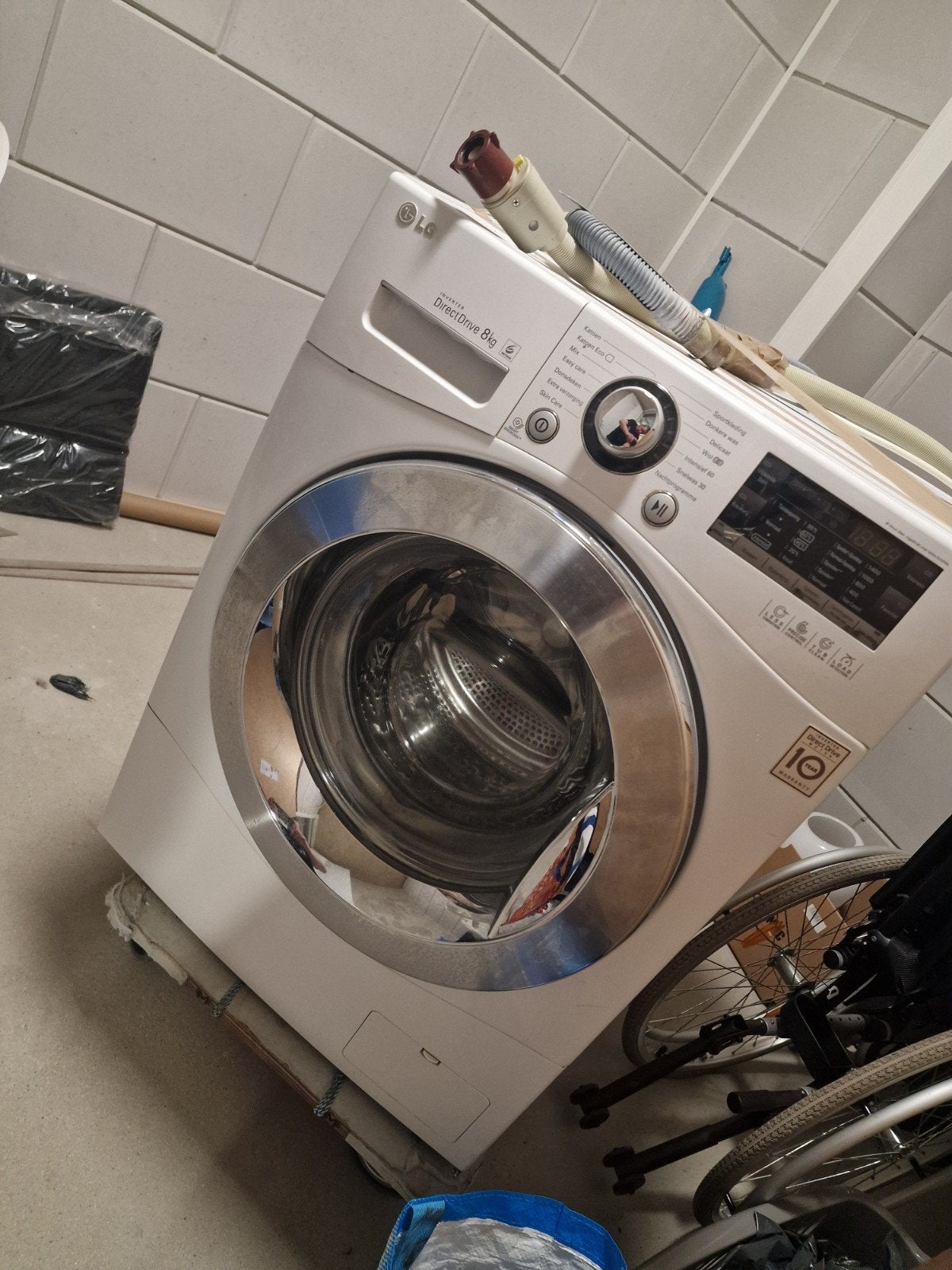 LG Direct Drive 8kg Wasmachine - Start/Stop defect, 6 tot 8 kg, Ophalen of Verzenden, Niet werkend, Voorlader