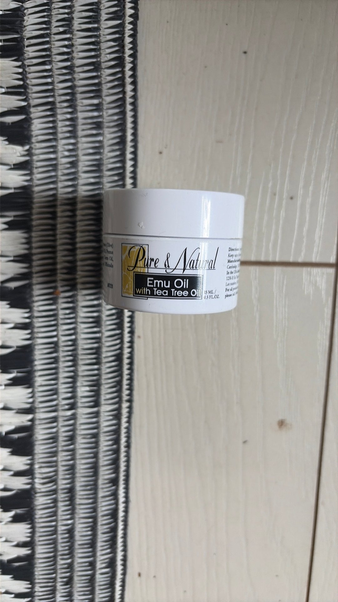 Pure & Natural Emu Olie met Tea Tree Olie, Ophalen of Verzenden, Zo goed als nieuw, Bodylotion, Crème of Olie
