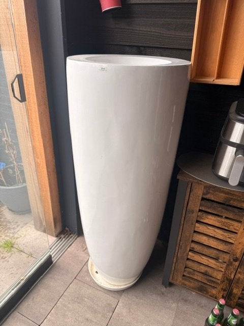 Bob design bloempot hoog (binnen of buiten), Ophalen, Kunststof, 40 cm of meer, Rond