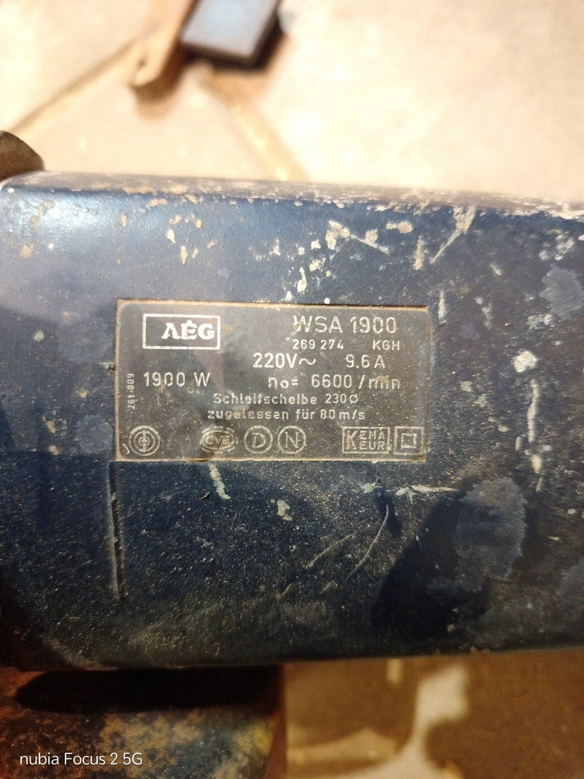 AEG WSA 1900 Haakse Slijpmachine - Krachtig en Robuust, Ophalen of Verzenden
