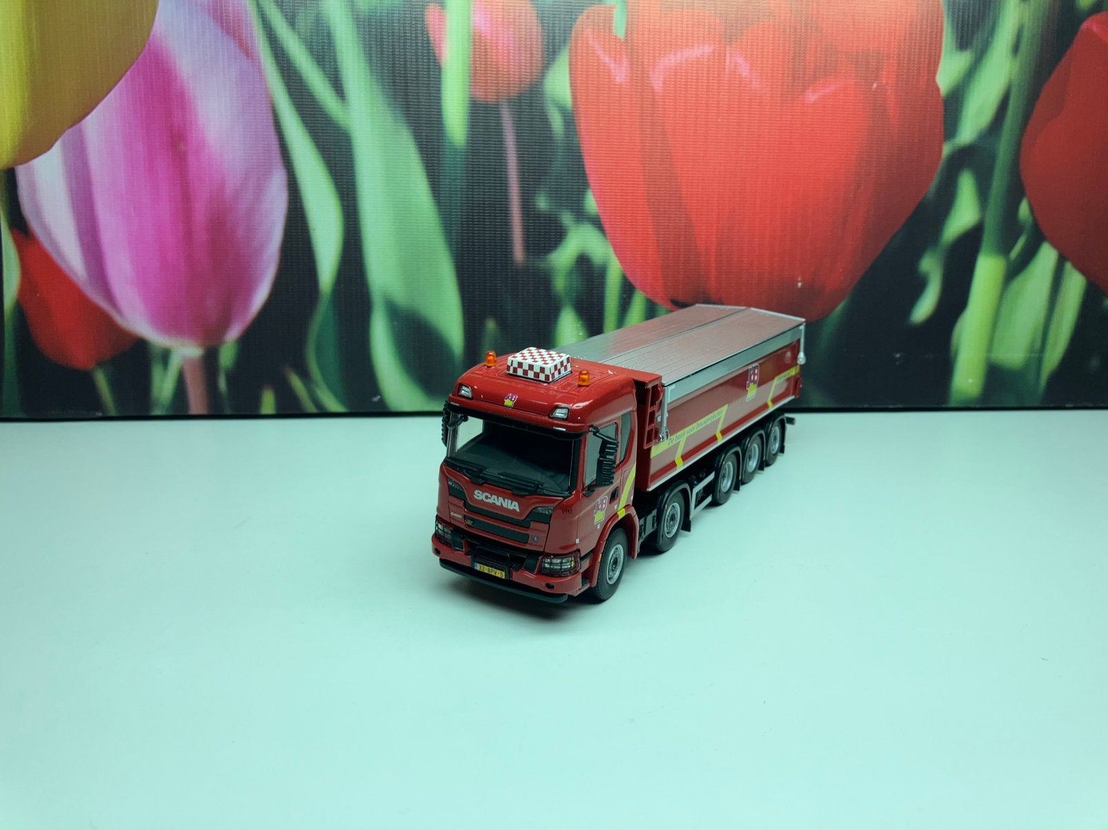 WSI Scania jdb kipper, Ophalen of Verzenden, Zo goed als nieuw, Bus of Vrachtwagen, Wsi