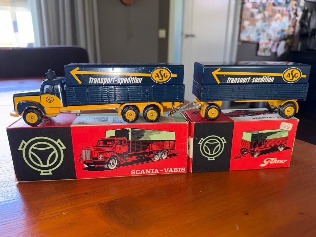 TEKNO DENMARK 451/452 SCANIA VABIS 76 ASG, Ophalen of Verzenden, Zo goed als nieuw, Bus of Vrachtwagen, Tekno