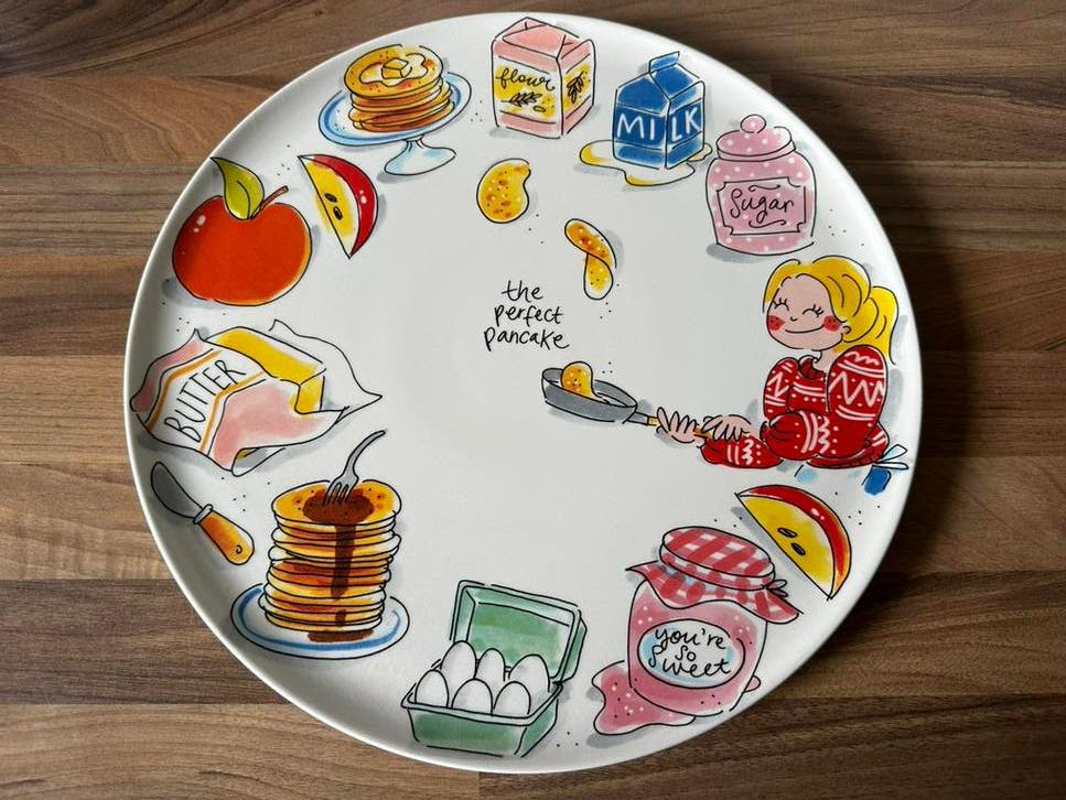 Blond Amsterdam Bord 31cm Cozy Days The perfect pancake, Ophalen, Blond Amsterdam, Keramiek, Nieuw
