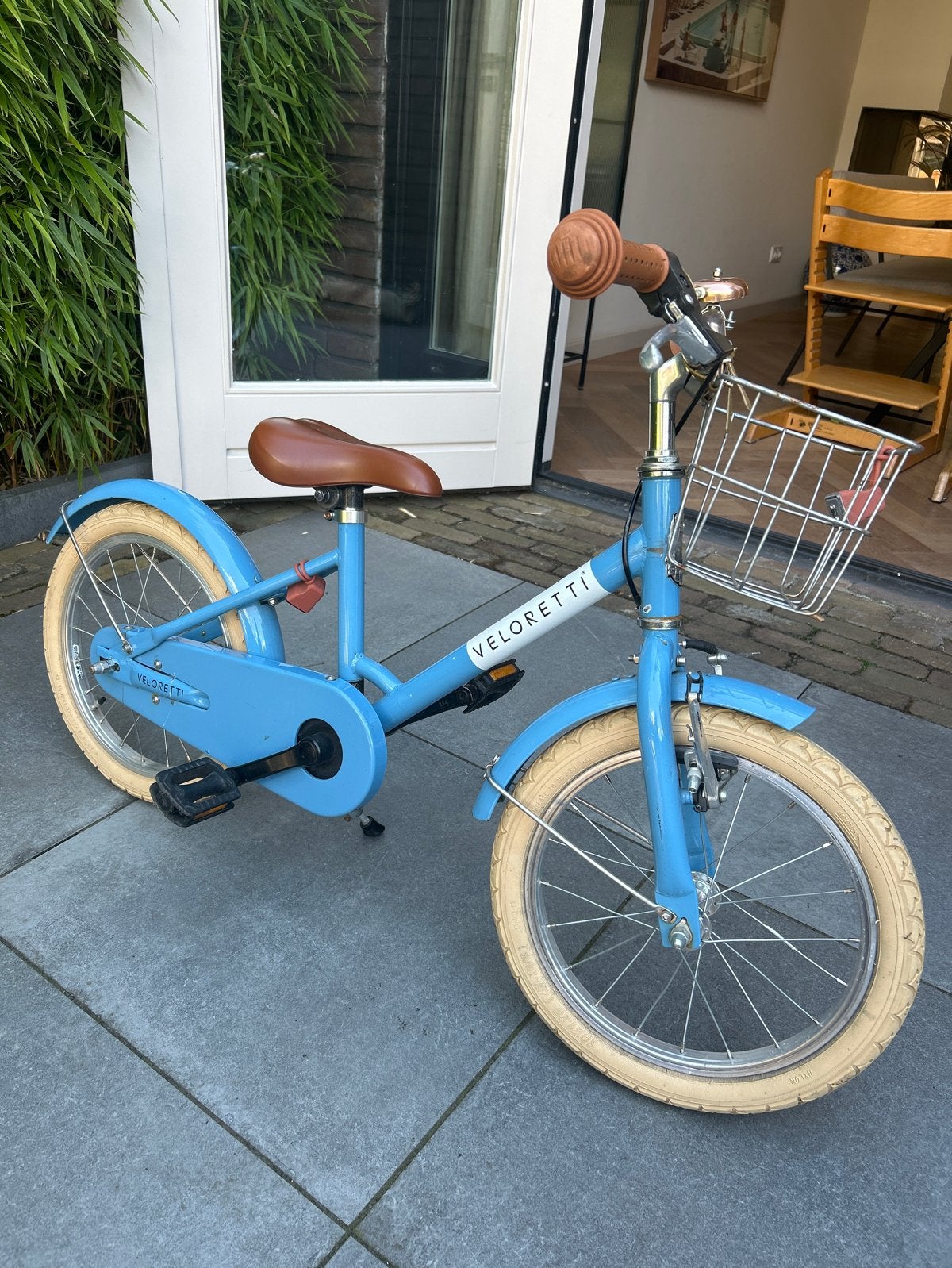 Veloretti maxi 16 inch kinderfiets, Fietsen en Brommers, Fietsen | Kinderfietsjes, Ophalen, Gebruikt, Terugtraprem, 16 tot 20 inch