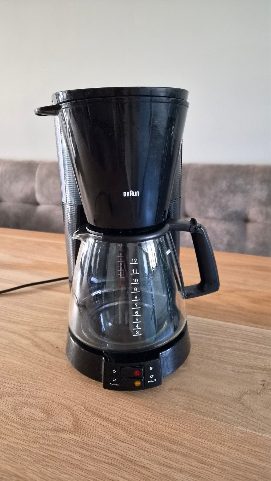 Braun Koffiezetapparaat - Klassiek en Betrouwbaar, Witgoed en Apparatuur, Ophalen, Gebruikt, 10 kopjes of meer, Koffiemachine