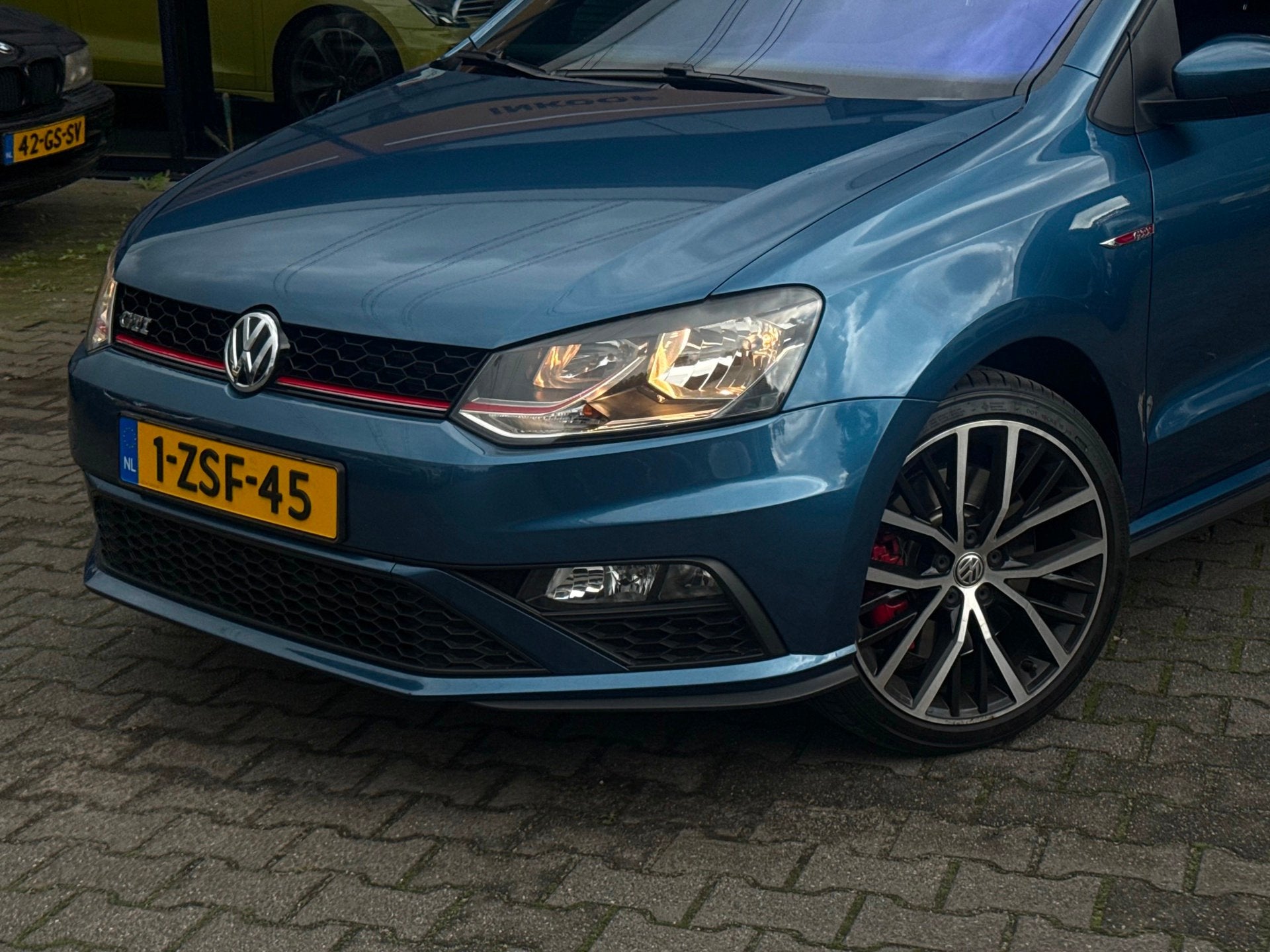 Volkswagen Polo 1.8 TSI GTI NAP/DEALERONDERHOUDEN/DSG/UNIEK!, Auto's, Dealer onderhouden, Stof, Gebruikt, Blauw