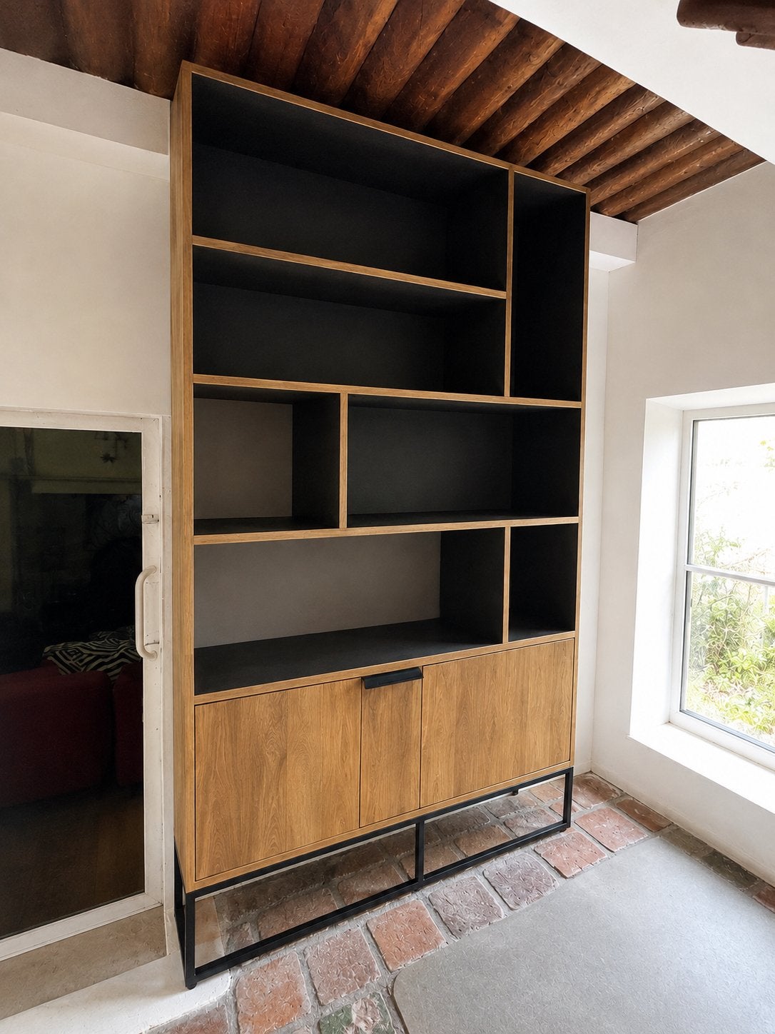 Teak kast zo goed als nieuw. Nieuwprijs €1500, Ophalen, 100 tot 150 cm, 200 cm of meer, Teakhout