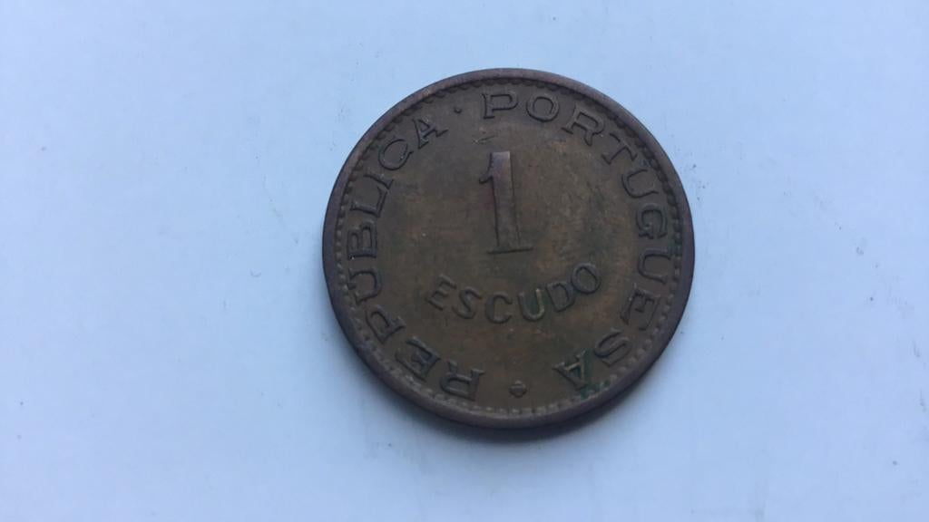 Porugees Cabo Verde 1 escudo 1968., Postzegels en Munten, Munten | Afrika, Ophalen of Verzenden, Overige landen