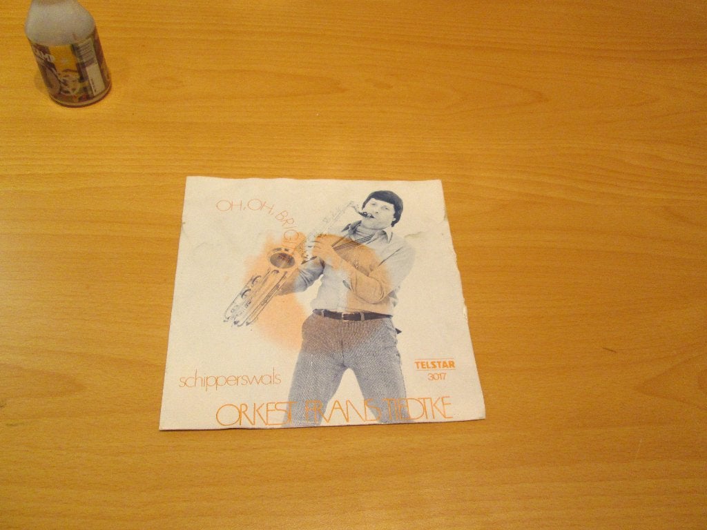 Orkest Frans Tiedtke - Oh, Oh Brigitte / Schipperswals, Ophalen of Verzenden, Gebruikt, Pop