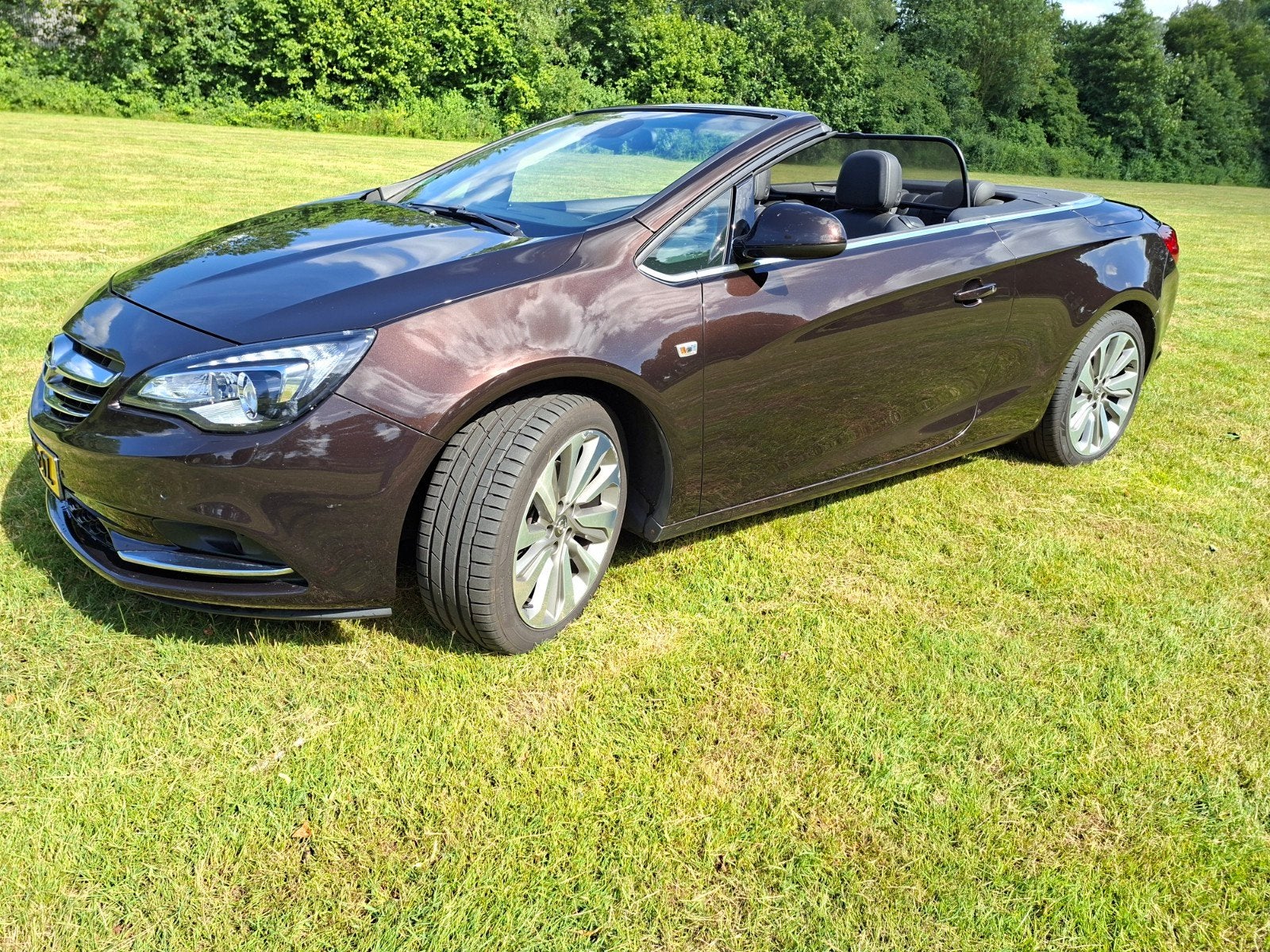 Opel Cascada 170PK LEER | STUURVERW | ANDROID/NAVI | XENON, Auto's, Zwart, 4 cilinders, 4 stoelen, Leder