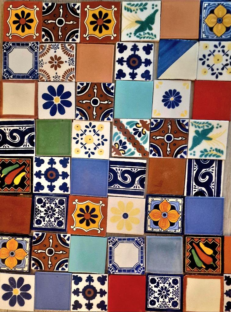Portugese marokkaanse mexicaanse spaanse talavera tegels., Ophalen, Nieuw, Minder dan 20 cm, Minder dan 5 m²