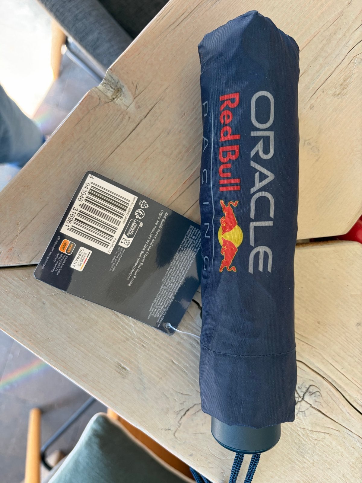 Oracle Red Bull Racing F1 compacte opvouwbare paraplu’s, Ophalen of Verzenden, Nieuw, Blauw