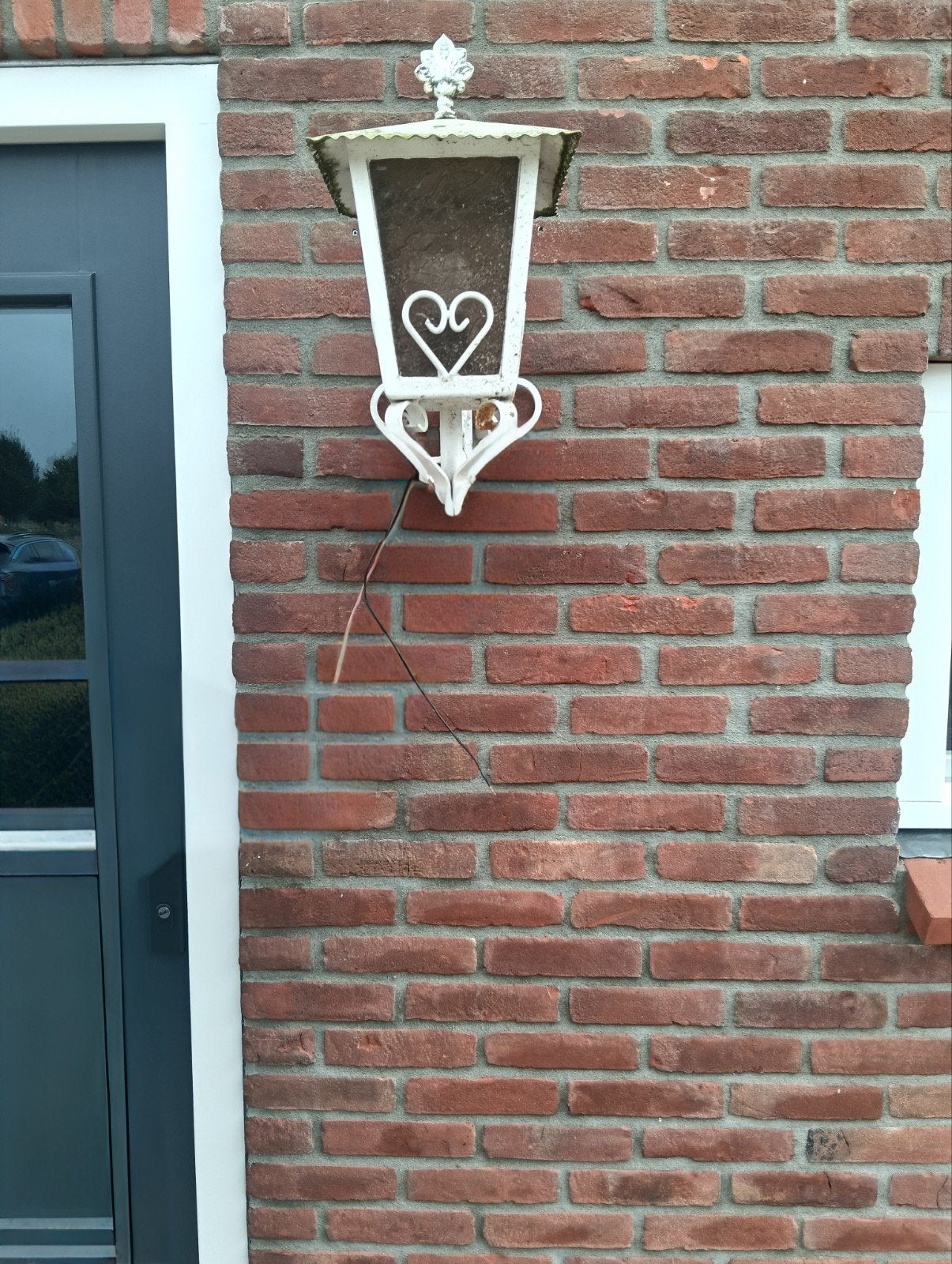 Leuke decoratieve buitenlamp / wandlamp te koop, Ophalen, Gebruikt, Wandlamp, Netvoeding