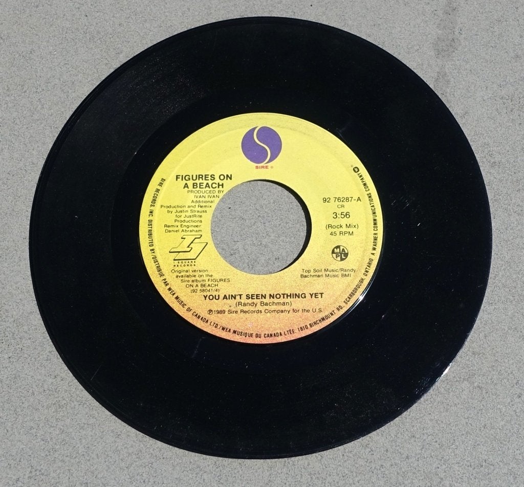 Figures on a Beach - You Ain't Seen Nothing Yet  7'' single, Gebruikt, 7 inch, Ophalen of Verzenden, Pop
