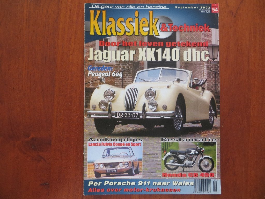 Klassiek & Techniek 54 Jaguar XK140 dhc, Lancia Fulvia Coupé, Ophalen of Verzenden, Zo goed als nieuw, Peugeot