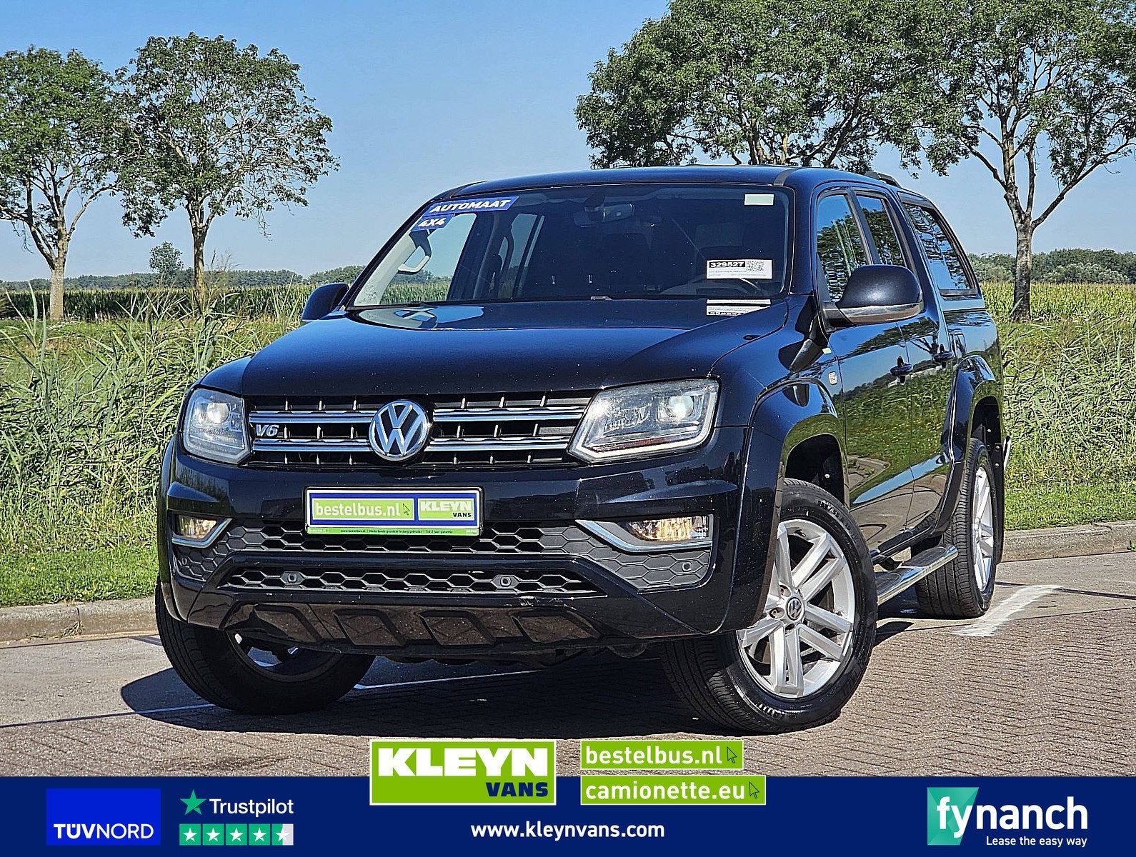 VOLKSWAGEN AMAROK 3.0 TDI dubbelecabine v6 4x4, Auto's, Automaat, Gebruikt, Euro 6, Zwart