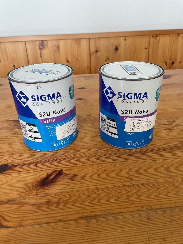 Sigma Coatings - S2U Nova Satin 2x, Wit, Nieuw, Ophalen of Verzenden, Verf