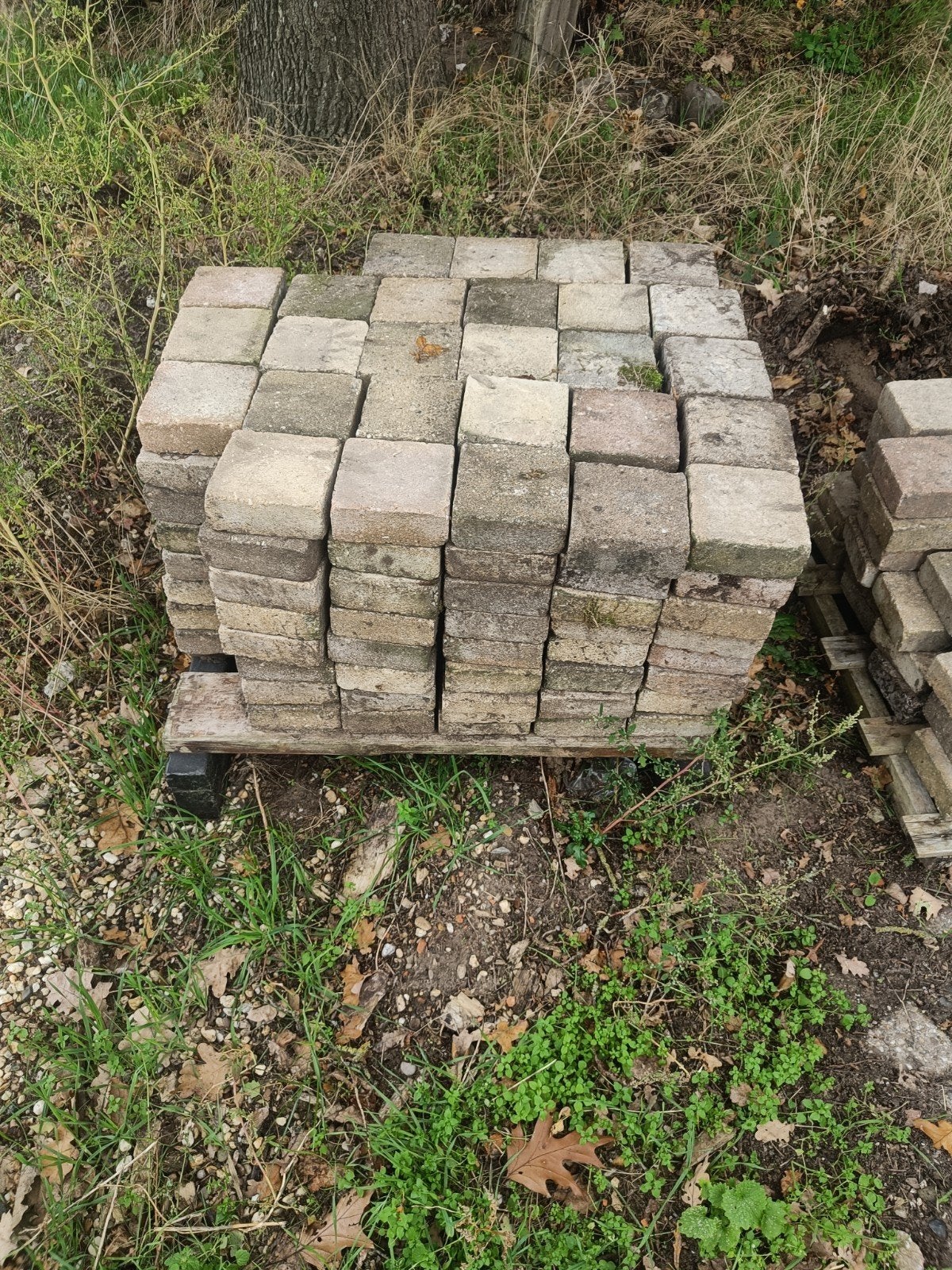 Gebruikte betonnen klinkers voor tuin of oprit, Ophalen, Gebruikt, Klinkers, 5 tot 10 m²
