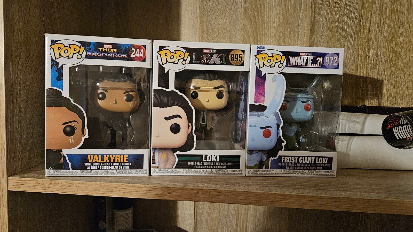 Funko Pops Loki, Valkyrie, Frost Giant Loki, Ophalen of Verzenden, Gebruikt